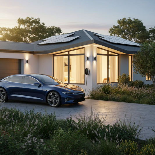 Electric vehicle demonstrating V2L, V2H and V2G power output capabilities.