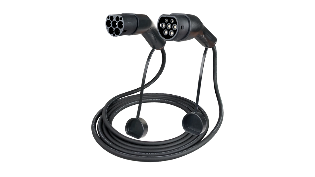 Type 2 charging cable close up