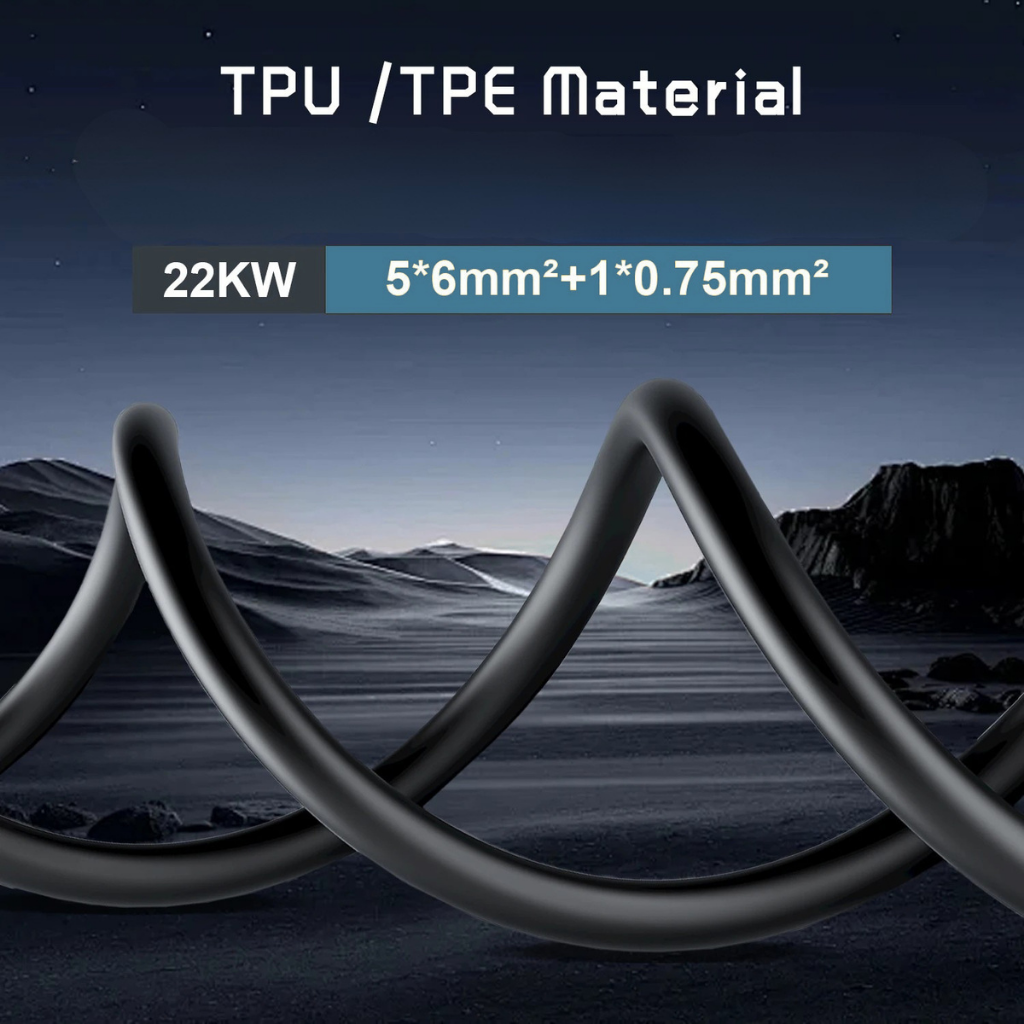 EV Supply Hub Type 2 to Type 2 EV Charging Cable – 32A 22kW (5m & 10m)