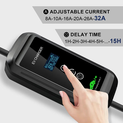 EV Supply Hub 7.2kW Type 2 Portable EV Charger (5-15m) – Single‑Phase Mode 2 EVSE