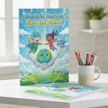 Electric Heroes Save the Planet Colouring Book