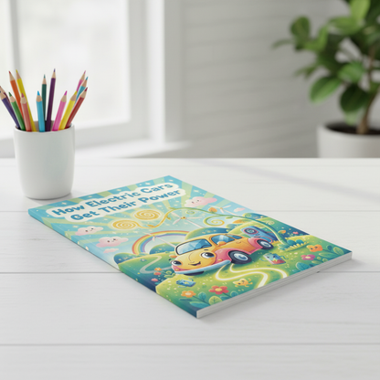 How Electric Cars Get Their Power Colouring Book