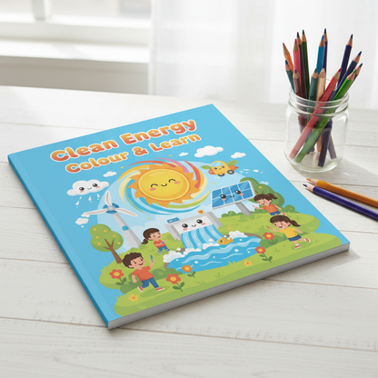 Clean Energy Colour & Learn Colouring Book