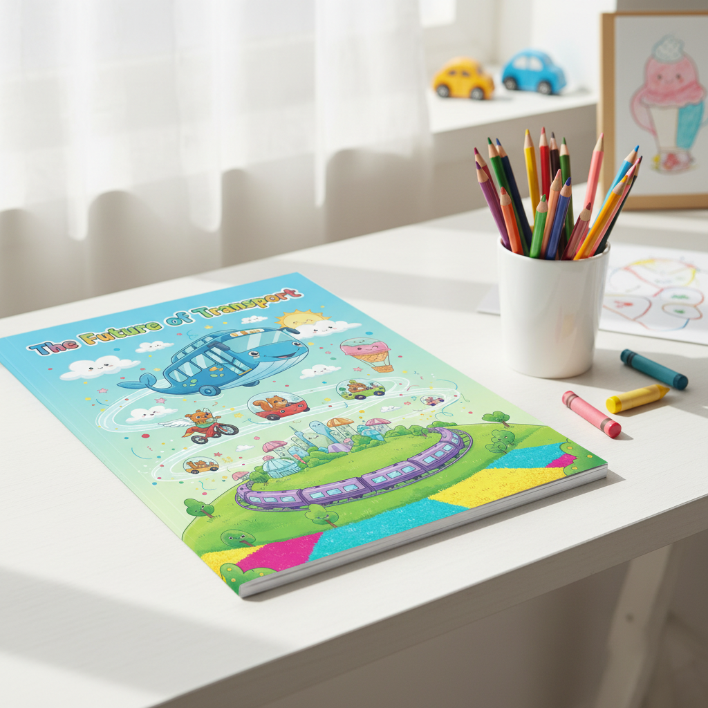 The Future of Transport Colouring Book