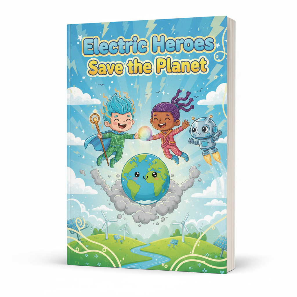 Electric Heroes Save the Planet Colouring Book