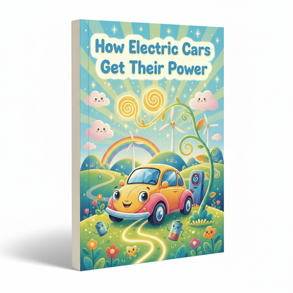 How Electric Cars Get Their Power Colouring Book
