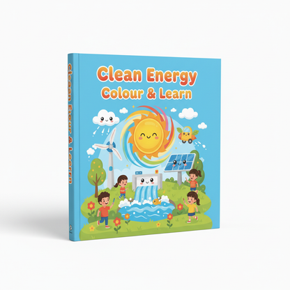 Clean Energy Colour & Learn Colouring Book